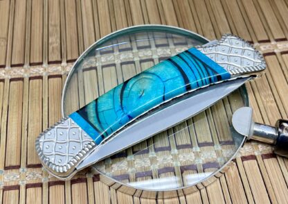 Wild Horse Custom Buck 110 Knife – Blue Mammoth & Chrysocolla | #1 of 3 - Image 4