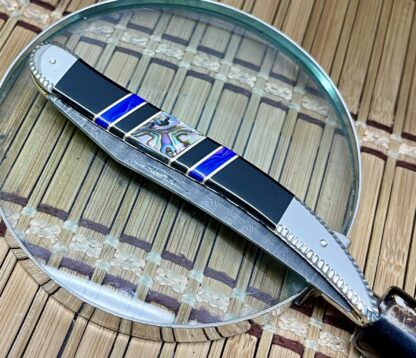 Wild Horse Custom Toothpick Knife – Paua Abalone, River Agate & Onyx | #1 of 5 - Image 3