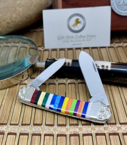 Wild Horse Custom Canoe Knife – Patchwork Gemstone Masterpiece (#012 of 100) - Image 3