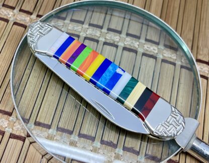 Wild Horse Custom Canoe Knife – Patchwork Gemstone Masterpiece (#012 of 100) - Image 2