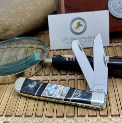 Wild Horse Custom Trapper Knife – Paua Abalone, Sugalite & Black Pearl | #1 of 5 - Image 2