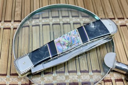 Wild Horse Custom Trapper Knife – Paua Abalone, Sugalite & Black Pearl | #1 of 5 - Image 3