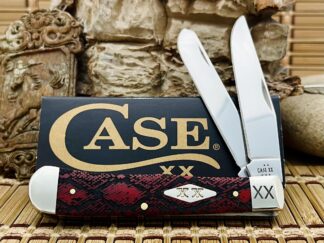 Diamondback Trapper – Case Red Bone Snake Skin | 1 of 500