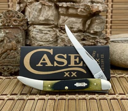 Sawcut Olive Bone Toothpick – Case XX 2025 Knife