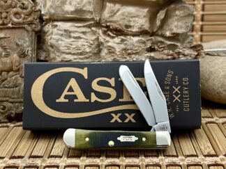 Sawcut Olive Bone Tiny Trapper – Case XX 2025 USA