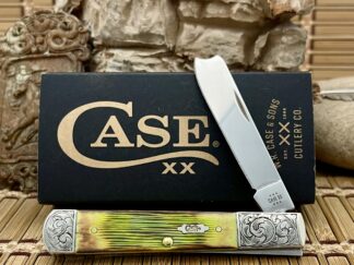 Case XX Custom Hand Fired Lime Green Razor Barlow – 1 of 1