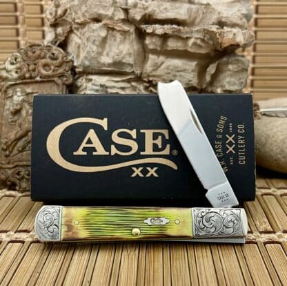 Case XX Custom Hand Fired Lime Green Razor Barlow – 1 of 1
