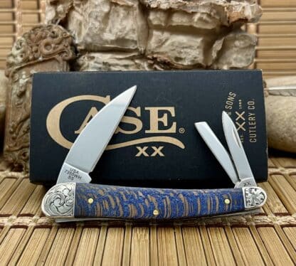 Stunning Case XX Custom Blue Sycamore Seahorse Whittler – 1-of-a-Kind Masterpiece - Image 3