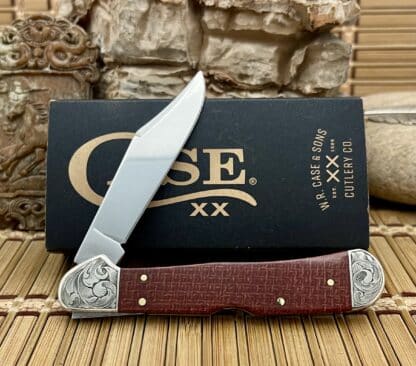 Bold Case XX Custom Engraved Dark Red Burlap Copperlock – 1-of-a-Kind Collector’s Piece - Image 3