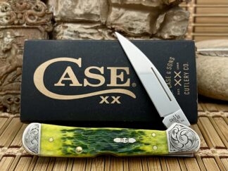 Case XX Custom Green Apple Bone Copperlock Knife