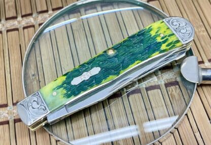 Distinctive Case XX Custom Engraved Green Apple Trapper – 1-of-a-Kind Collector’s Heirloom - Image 2