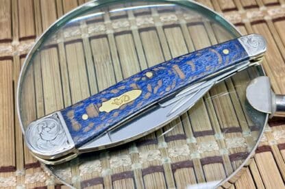 Artisan Case XX Custom Blue Sycamore Scrolled Whittler – 1-of-a-Kind Collector’s Piece - Image 2