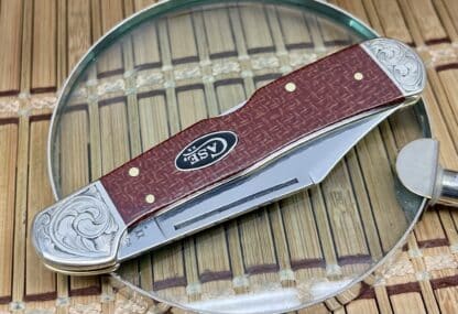 Premium Case XX Custom Red Burlap Micarta Copperlock – 1-of-1 Collector’s Edition - Image 2