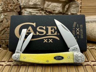 Case XX Custom Yellow Bone Seahorse Whittler Knife