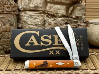 Case XX Persimmon Bone Tiger Baby Doc Knife