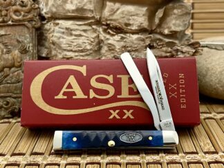 Case XX Custom Gator Jig Ocean Blue Baby Doc Knife