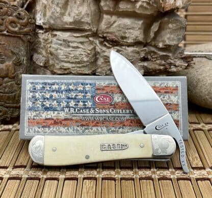 Natural Bone Bullet Scrolled Russlock – Case XX 2019
