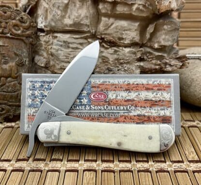 Rare Natural Bone Bullet Scrolled Russlock – Case XX 2019, 1 of 100 - Image 2
