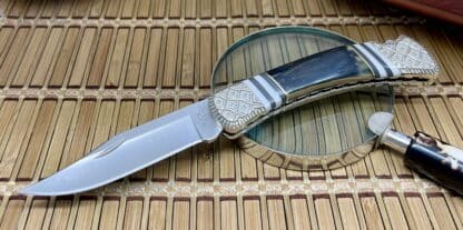 Buck 110 | Blue Mammoth Ivory Lockback by Wild Horse Custom (#1 of 1) - Image 2
