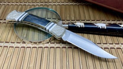 Buck 110 | Blue Mammoth Ivory Lockback by Wild Horse Custom (#1 of 1) - Image 3
