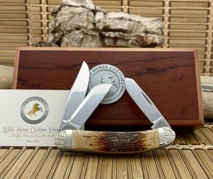 Wild Horse Custom Mammoth Ivory Sowbelly Knife – #004 of 100 - Image 5
