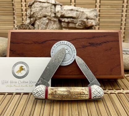 Mammoth Ivory Damascus Canoe by Wild Horse Custom – #01 of 10 - Image 5
