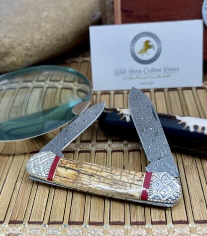 Mammoth Ivory Damascus Canoe by Wild Horse Custom – #01 of 10 - Image 2