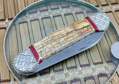 Mammoth Ivory Damascus Canoe by Wild Horse Custom – #01 of 10 - Image 3