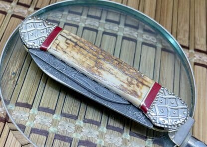 Mammoth Ivory Damascus Canoe by Wild Horse Custom – #01 of 10 - Image 4