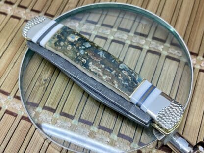 Case XX Blue Mammoth Ivory Damascus Trapper – Wild Horse Custom #1/1 - Image 4