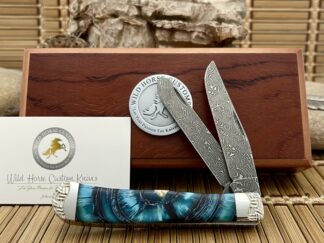 Blue Cross Cut Mammoth Trapper – Case XX Custom