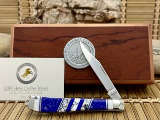 White Turquoise Slimline Trapper Knife | Case XX Custom