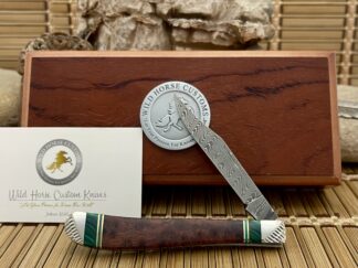 Malachite Slimline Trapper Knife – Wild Horse #1 of 1