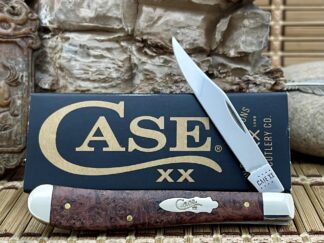 Case XX Brown Maple Burl Slimline Trapper Knife