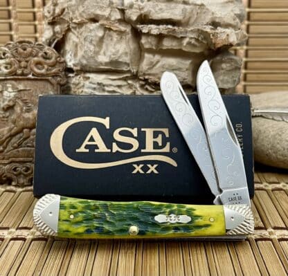 Engraved Apple Bone Trapper – Case XX Custom Knife