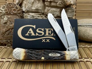 Engraved Peachseed Amber Bone Trapper – Case XX