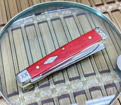 Exquisite Case XX Smooth Dark Red Bone Baby Doc: Engraved - Image 2