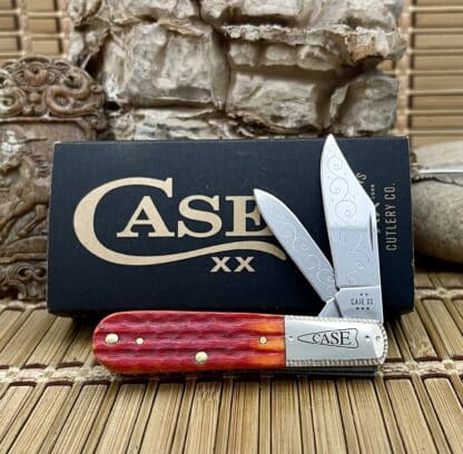 Case XX Engraved Indian Paintbrush Barlow Knife