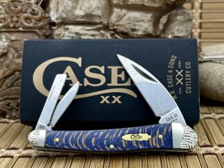 Case XX Engraved Blue Sycamore Whittler Knife