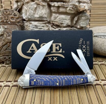 Stunning Case XX Engraved Blue Sycamore Whittler: #01 of 10 - Image 4