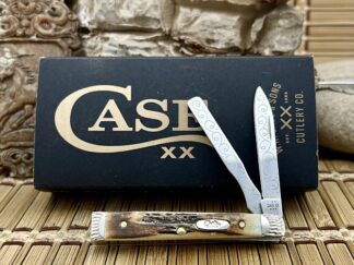 Genuine Stag Engraved Baby Doc Knife