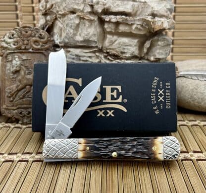 Case XX Peachseed Amber Bone Razor Barlow – Wild Horse Customs #023/100 - Image 4
