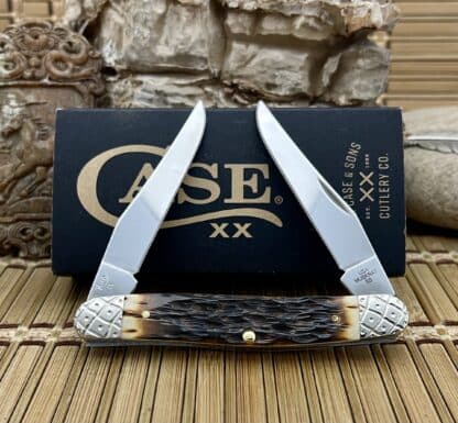 Case XX Hand-Fired Peachseed Amber Bone Muskrat – Wild Horse Customs #013/100 - Image 4