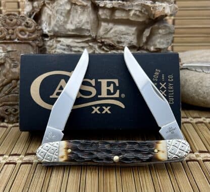 Case XX Peachseed Amber Bone Muskrat Knife – #016 of 100 - Image 4