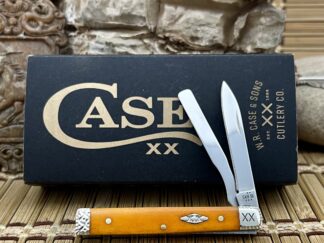 Engraved Persimmon Bone Baby Doc Knife