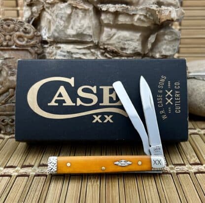 Engraved Persimmon Bone Baby Doc Knife