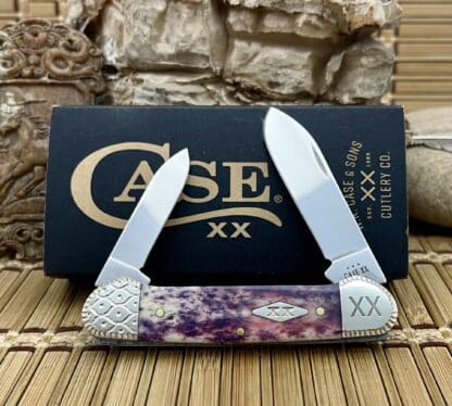 Engraved Appaloosa Bone Canoe Knife