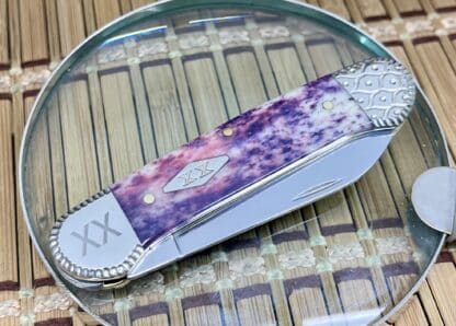 Elegant Engraved Appaloosa Bone Canoe Knife: Rare Limited Treasure - Image 2