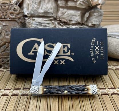 Case XX Custom Engraved Peachseed Amber Bone Baby Doc – Wild Horse Customs #005/100 - Image 5