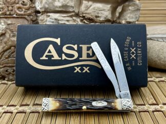 Hand-Fired Peachseed Amber Bone Baby Doc Knife – Case XX #006/100